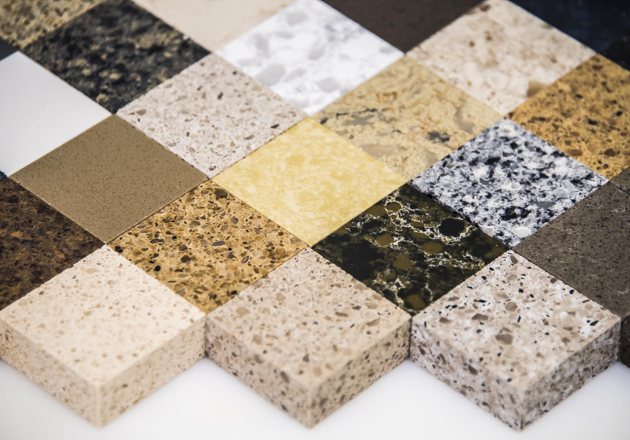 Kitchen countertop samples